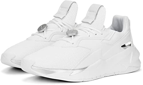 PUMA Womens Fier Nitro Metallic Lace Up Sneakers Shoes Casual - White - Size 7.5 M2