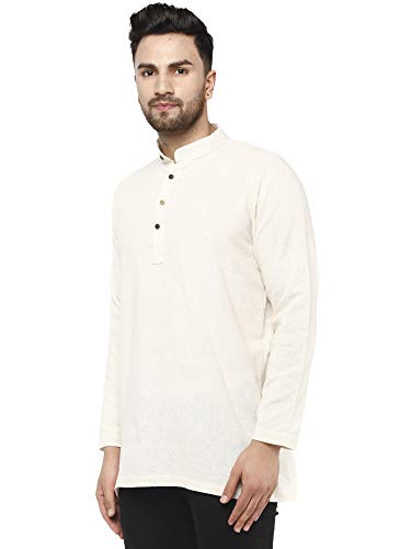 Image of Amazon Brand - Anarva Men's Cotton Short Kurta Regular Fit