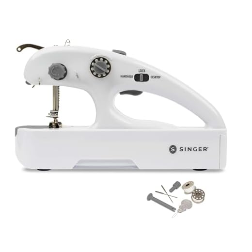 SINGER Stitch Quick + (Two Thread) Hand Held Mending Machine, White