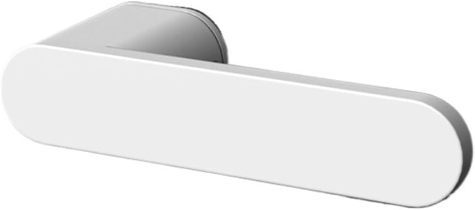 Door Lock Italian Wooden Door Lock Door Lock Silent Indoor Bedroom Door Lock(Brushed Black,with Key)