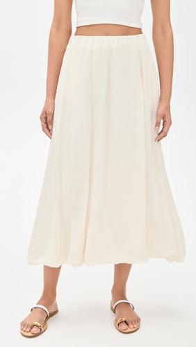 Velvet Women's Rachelle Bubble Hem Linen Skirt2