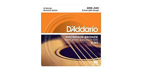 DADDARIO __I 12AR[XeBbNM^[ EJ41 Phosphor Bronze Wound 12-string/Extra Light