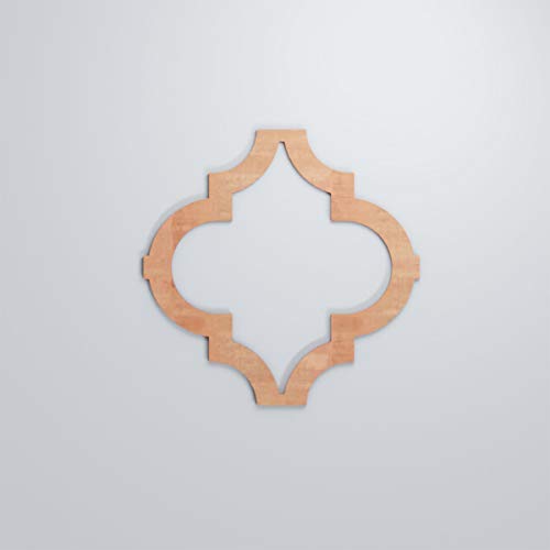 Image of Marrakesh Decorative Fretwork Wood Wall Panels, Medium, 15 3 /8 inch W x 15 3 /8 inch H x 1 /4 inch T, Cherry