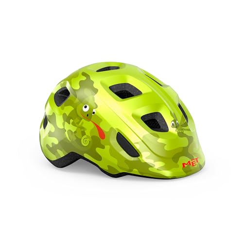 MET - Hooray Children's Cycling Helmet In Lime / Chamaleon Size Extra Small (46-52 cm), Multicolour, XS