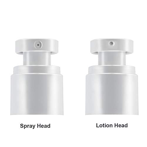 3 X Refillable Airless Pump Bottles, Empty Vacuum Cream/Lotion Dispenser Container, Liquid Cosmetic Sprayer Jar Toiletries Bottles For Makeup Foundations Travel (15Ml 0.5 Oz), Bpa Free #TOP4