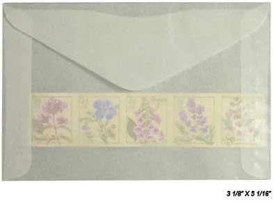 300#4.5 グラシン封筒 3 1/8インチ x 5 1/16インチ ガードハウス