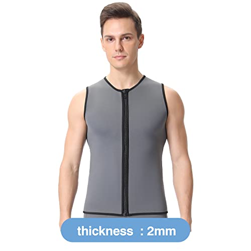 Flexel Wetsuit Tops Men 2Mm, Wet Suit Vest In Cold Water Weather, Sleeveless Wetsuit Neoprene For Surf Swim Snorkeling Canoeing Scuba Kayaking #TOP7
