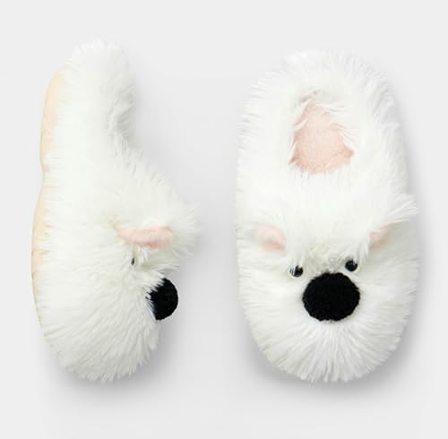 Westie Dog Slippers for Couples Plush Winter House Shoes Non-Slip Fuzzy Indoor Slippers Cute Home Footwear2