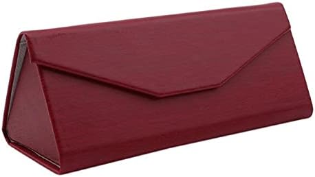 Eyewear Accessories - 5 Colors New Foldable Triangular Glasses Case Portable Leather Case for Glasses Eyeglass Sunglasses