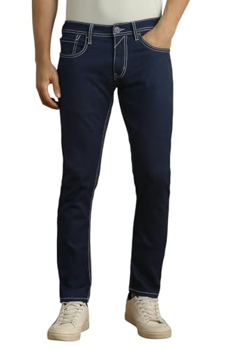 Image of Peter England Men's Skinny Fit Jeans | Denim | Casual Wear | Stylish Bottoms