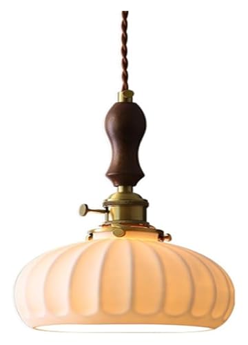 Suspension minimaliste en céramique pour salle à manger chaleureuse