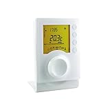 Delta Dore Thermostat filaire programmable Tybox 1117 pour chaudières, pompes à chaleur et poêles à bois. Programmation | Gestion du chauffage   6053005, Blanc, Taille unique