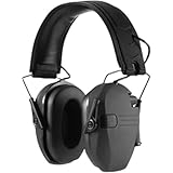 Farigrut 遮音イヤホン IP54 防塵・防滴性能搭載 有線 AUX 接続（3.5mm ジャック）のみ対応 ノイズキャンセリングマイク付き 深めイヤーマフ・調節可能ヘッドバンド 耐衝撃設計 折りたたみ式コンパクト 建設現場・工場・射撃場最適用