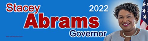 Stacey Abrams Governor 2022 Bumper Sticker or Magnetic Bumper Sticker (Magnetic Bumper Sticker)