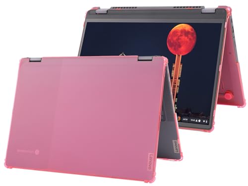 Funda mCover Lenovo IP Flex 5 Chrome 14IAU7 de policarbonato rosa