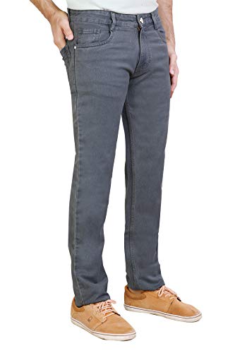Image of Stretchable Denim Comfort Fit High Rise Basic 5 Pocket Jeans Pant for Men