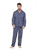 INSIGNIA Mens Woven Pyjamas Traditional with Logo Pocket (UK, Alpha, 3XL, Regular, Regular, Grey) #2