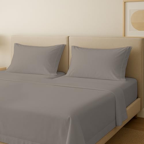 Carressa Linen 600 Series Split King Sheets Sets for Adjustable Bed, Taupe