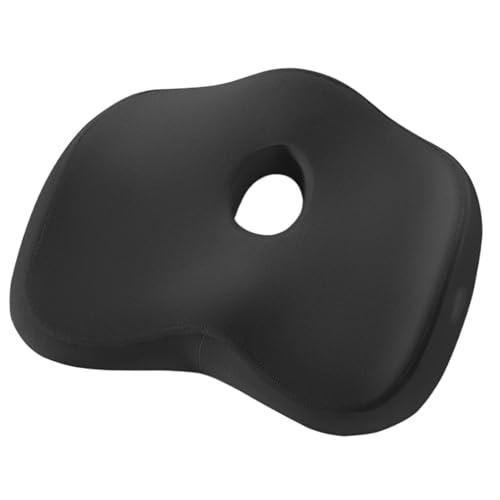 Almohada de Dona, cojín de Espuma viscoelástica para Silla de Escritorio, de presión, Almohadilla de Apoyo Gruesa y ergonómica Suave para Cadera, coxis, Sentado Largo, conducción, avión, Silla