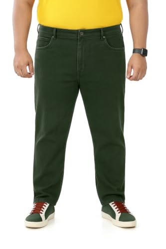 Image of Pluss Tribe - Plus Size Jeans for Men - Denim Jeans - Ideal for Casual, Office Available Sizes : 40 to 52