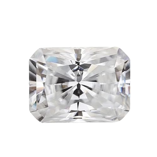 Moissanite taillée éclatante pour création de bijoux de luxe durables