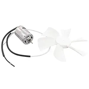 XtremeAmazing 12V D-Shaft RV Vent Motor and White 6 Inch Vent Fan Blade for RV Bathroom Mobile Home Camper