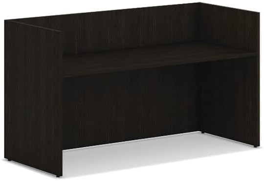 Mod Reception Desk Shell | 72" W | Java Oak Finish