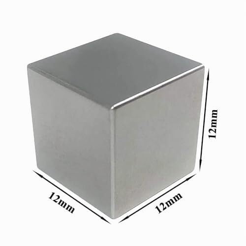 Cubo De Wolframio Puro 99,99%，Bloque Metálico De Alta Densidad 5-30mm，Colección De Elementos，Regalo DIY，Regalo Científico Creativo Para Profesores，Herramienta Educativa Científica(12x12x12mm)