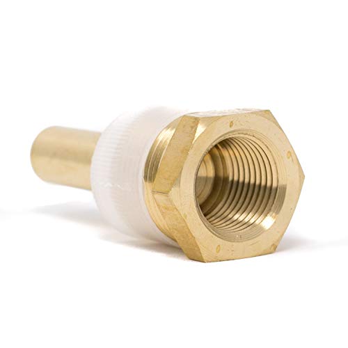 pic gauges tw-br02-23s2 brass standard thermowell for industrial bimetal thermometers stepped style 2-1234 stem length 1234 npt x 3434 npt 026034 bore diameter