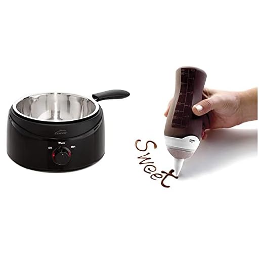 LACOR - 69317 - Baño María, Chocolatera, para Fundir Chocolate + Biberón Cocina, Marrón, Centimeters