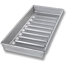 USA Pan Bakeware Nonstick New England Hot Dog Bun and Lobster Roll Loaf Pan, Aluminized Steel