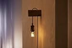 Philips Hue White 7W Equivalent 40W Filament A19 Base E26 LED Smart Bulb, Dimmable, Bluetooth & Zigbee compatible, voice activated with Alexa & Google Assistant