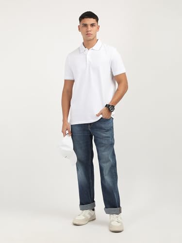 Image of Calvin Klein Men's Liquid Touch Polo Stripe with UV Protection