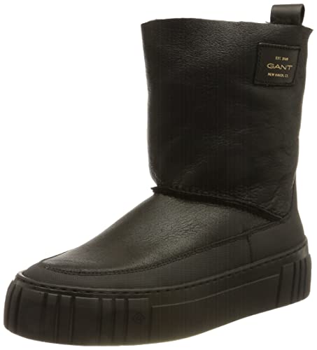 GANT FOOTWEAR Damen Snowmont Mid Boot Schneestiefel, Black, 40 EU