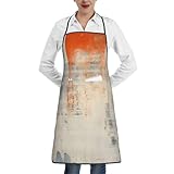 ZSUUGJ Delantal de cocina retro Tie-Dyeretro ajustable impermeable con bolsillo para cocinar, hornear y asar a la parrilla para hombres y mujeres