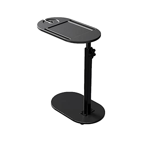 WANLIAN Bathtub Caddy Tray Bamboo Stand Bath Tray for Tub with Adjustable Height Bath Table Bathroom Side Board Tub, Spa Accessories Tub Table with Cup Rack Fits Home Furnishing (Black)