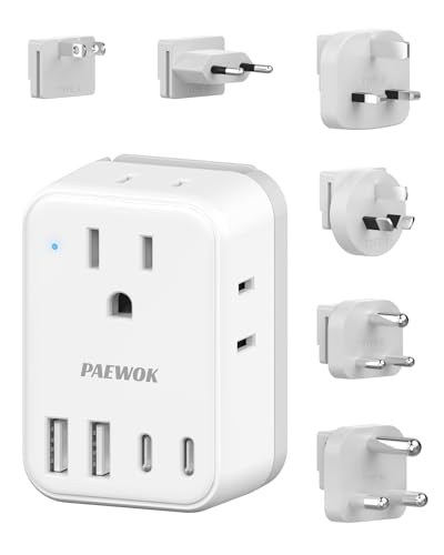 International Power Adapter Set, US to Worldwide Universal Travel Adapter-