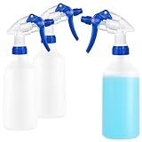 com-four® Botella pulverizadora 3x - bomba pulverizadora resistente a productos químicos con rosca 28/400 para ácidos, hidrocarburos y disolventes - boquilla ajustable - 500 ml (vitón)
