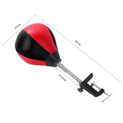 CEWROM Antistress Mini Tischiboxsack Mit Tischklemme Und Saugnapf, Boxsack für den Schreibtisch, Boxsack hängend oder stehend, Punchingball/Wutball/Reflex Ball/Wutkissen für Kinder Und Erwachsene