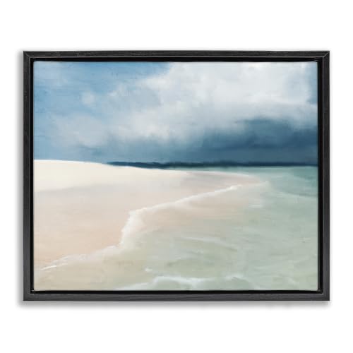 Tranquil Summer Beach Waves, 25 x 31 Inch Canvas in Floater Frame