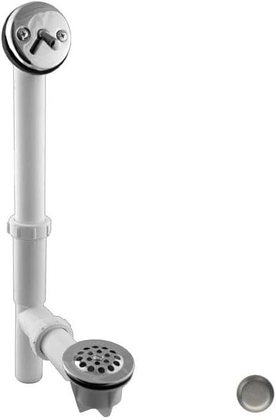 Tubular Trip Lever Bath Waste - Satin Nickel