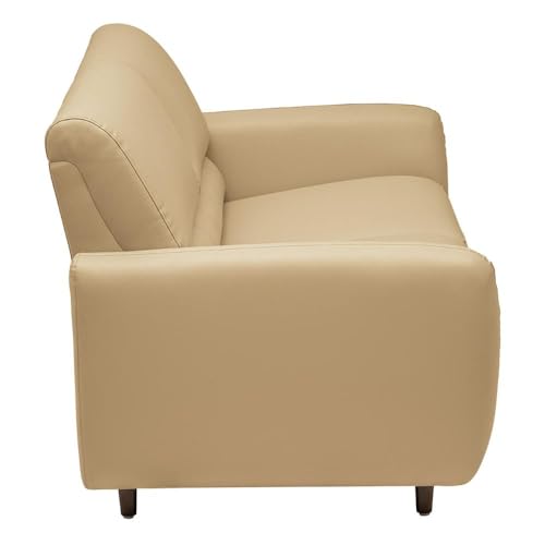 Image of Wakefit Sofa Set | 5 Year Warranty | Sofa 2 Seater, 2 Seater Sofa for Living Room, Wooden Sofa Set, Couch Sofa for Living Room - Solomon(Robin : Ivory)
