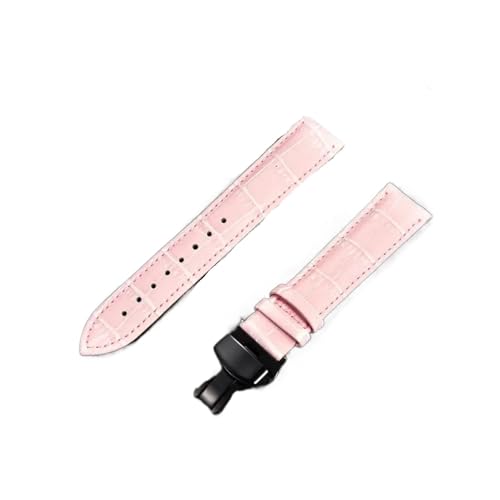 FYXT 18mm 20mm 22mm 24mm �|���X�g���b�v �o�^�t���C�o�b�N�� �r�W�l�X�J�W���A�� �E�H�b�`�o���h �E�H�b�`�A�N�Z�T���[ �O���[��(Pink-black,22mm)