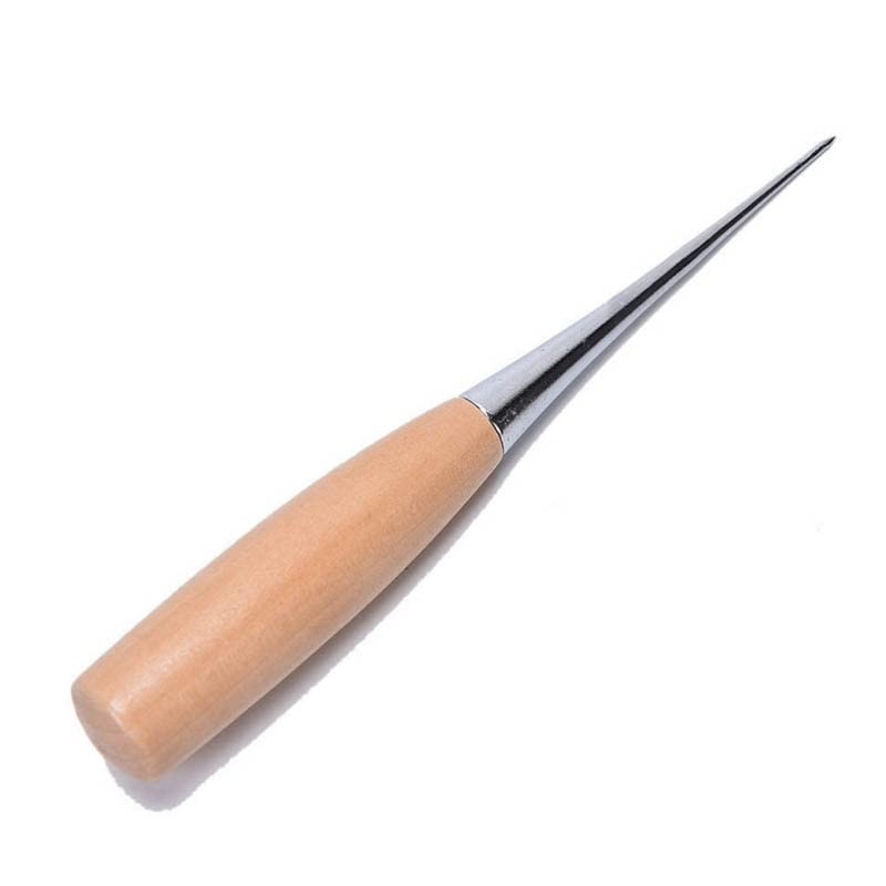 200PCS Sewing Tool Professional Leather Wood Handle Awl Tools For Sewing Leather Craft Wooden Handle Hole Punches Leather| | -