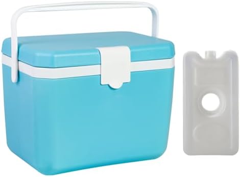 Small Cooler for Camping, Portable Leakproof Outdoor Cooler Box, 3/5/6/8 Quart Hard Ice Retention Insulated Lunch Box for Camping Fishing Beach Picnics Grill