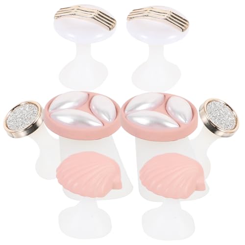 OUNONA 8Pcs Silicone Decorative Toe Separators for Reusable Toe Spacers for Nail Polish Application Comfortable and Skin Friendly Design for DIY Nail Art