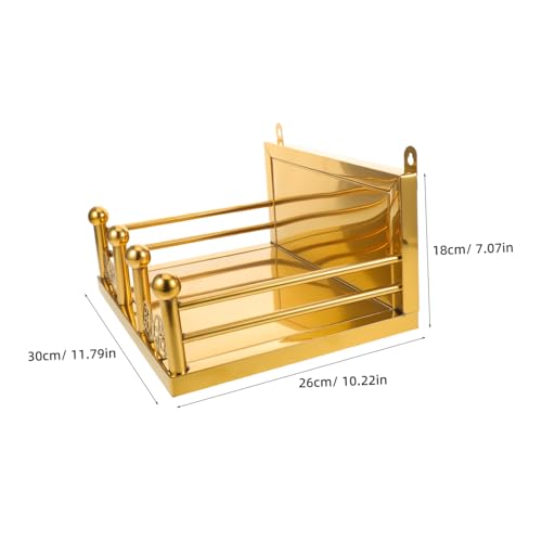 Étagère murale acier inoxydable pour statue bouddha et guanyin - 4