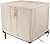 Saking Fire Pit Cover 30 Inch, Waterproof Heavy Duty 600D Square Firepit Covers Gas Fireplace Fire Pit Table Cover for Propane Fire Pit - 30 x 30 x 25 Inch (Beige)