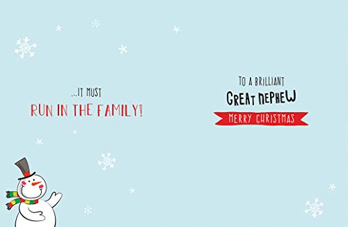 Biglietto di Natale tradizionale per nipote, 20,3