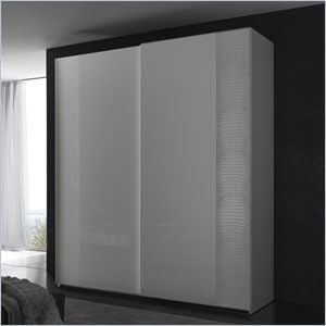 Rossetto Nightfly 2 Door Sliding Wardrobe in White